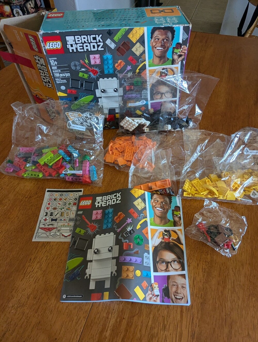 LEGO BrickHeadz 41597 Go Brick Me Customization Set - Partially Open/Incomplete